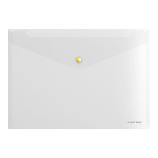Picture of A4 BUTTON ENVELOPE TRANSPARENT WITH COLOURED BUTTON